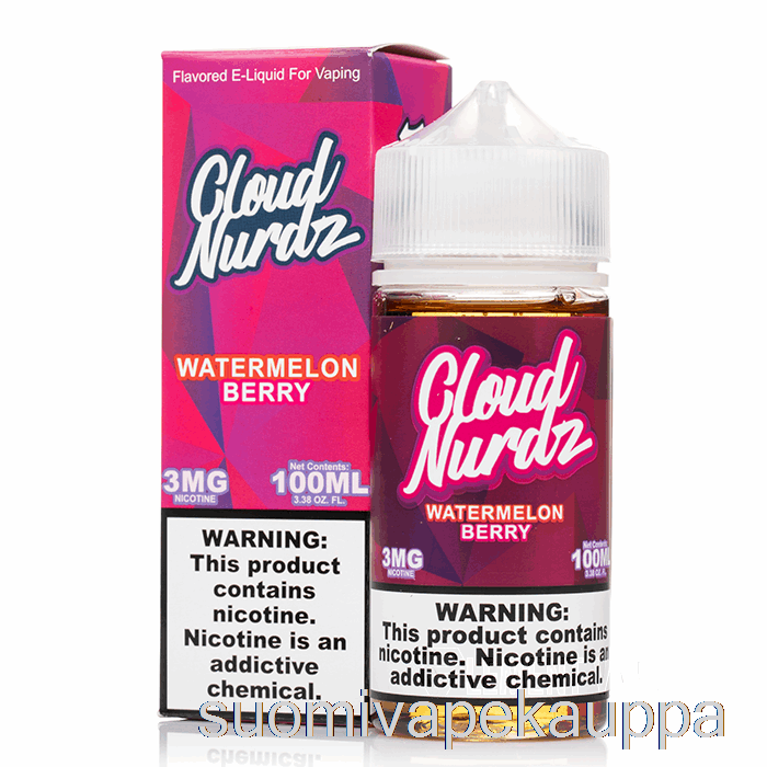 Vape Suomi Vesimeloni Marja - Pilvi Nurdz - 100ml 3mg